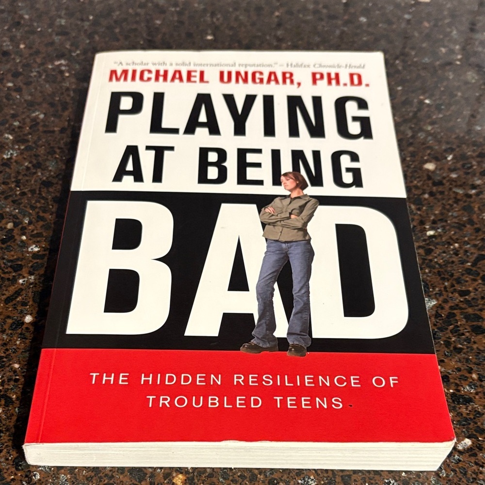 4/$20 Playing at Being Bad Book by Michael Ungar